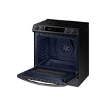 Samsung Black Stainless Steel Electric Range with True Convection and Air Fry (6.3 Cu.Ft) - NE63T8711SG/AC