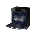Samsung Black Stainless Steel Electric Range with True Convection and Air Fry (6.3 Cu.Ft) - NE63T8711SG/AC
