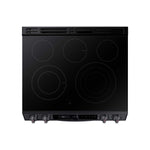 Samsung Black Stainless Steel Electric Range with True Convection and Air Fry (6.3 Cu.Ft) - NE63T8711SG/AC
