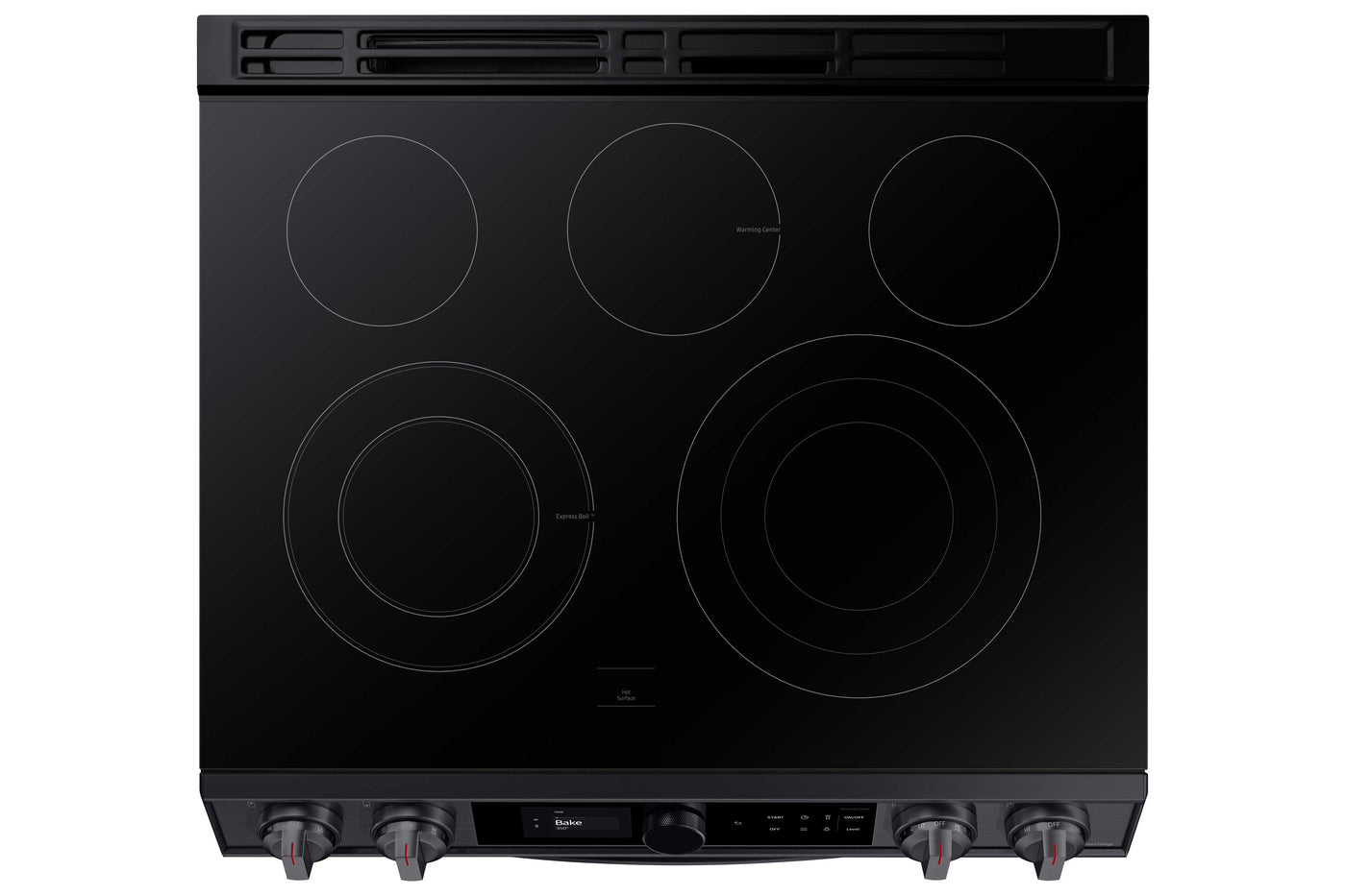 Samsung Black Stainless Steel Electric Range with True Convection and Air Fry (6.3 Cu.Ft) - NE63T8711SG/AC