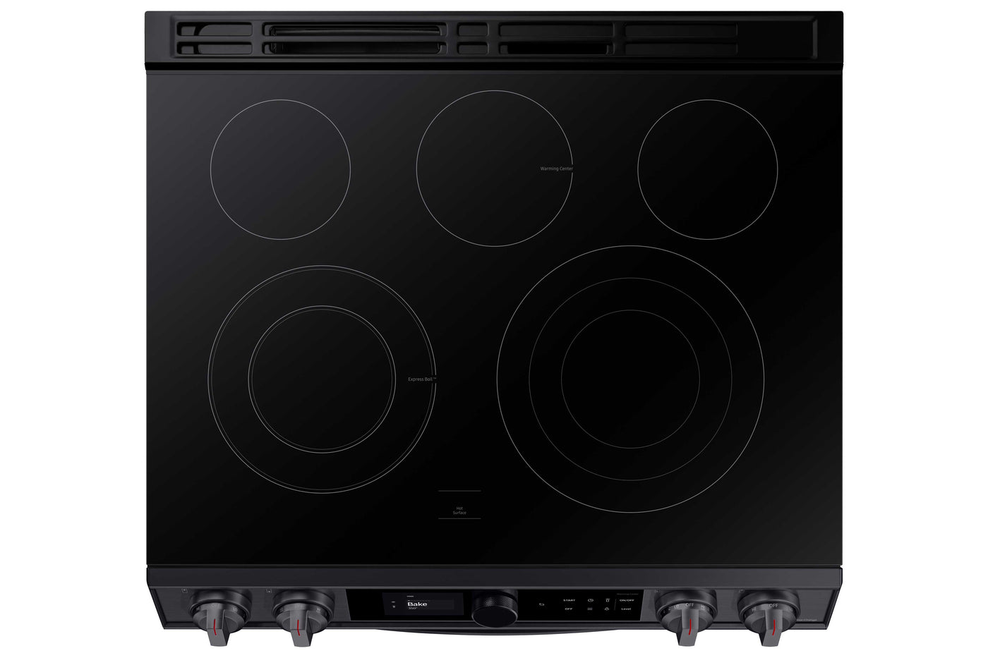 Samsung Black Stainless Steel Electric Range with True Convection and Air Fry (6.3 Cu.Ft) - NE63T8711SG/AC