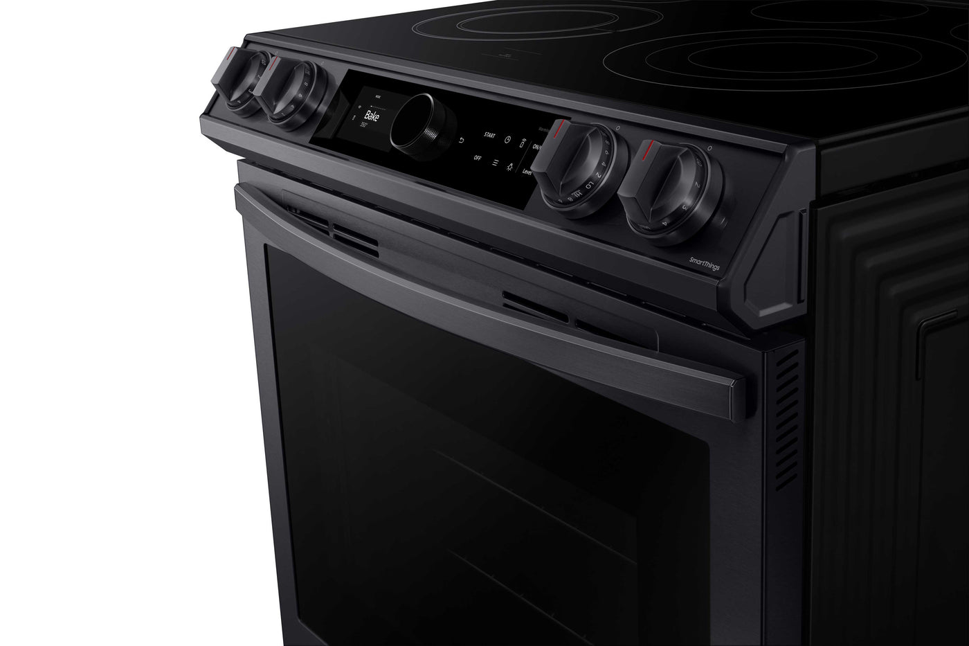 Samsung Black Stainless Steel Electric Range with True Convection and Air Fry (6.3 Cu.Ft) - NE63T8711SG/AC