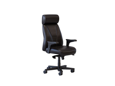 Benjamin Leather Plus Office Chair - Black