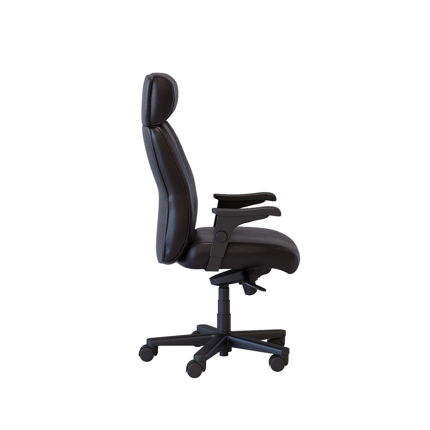 Benjamin Leather Plus Office Chair - Black