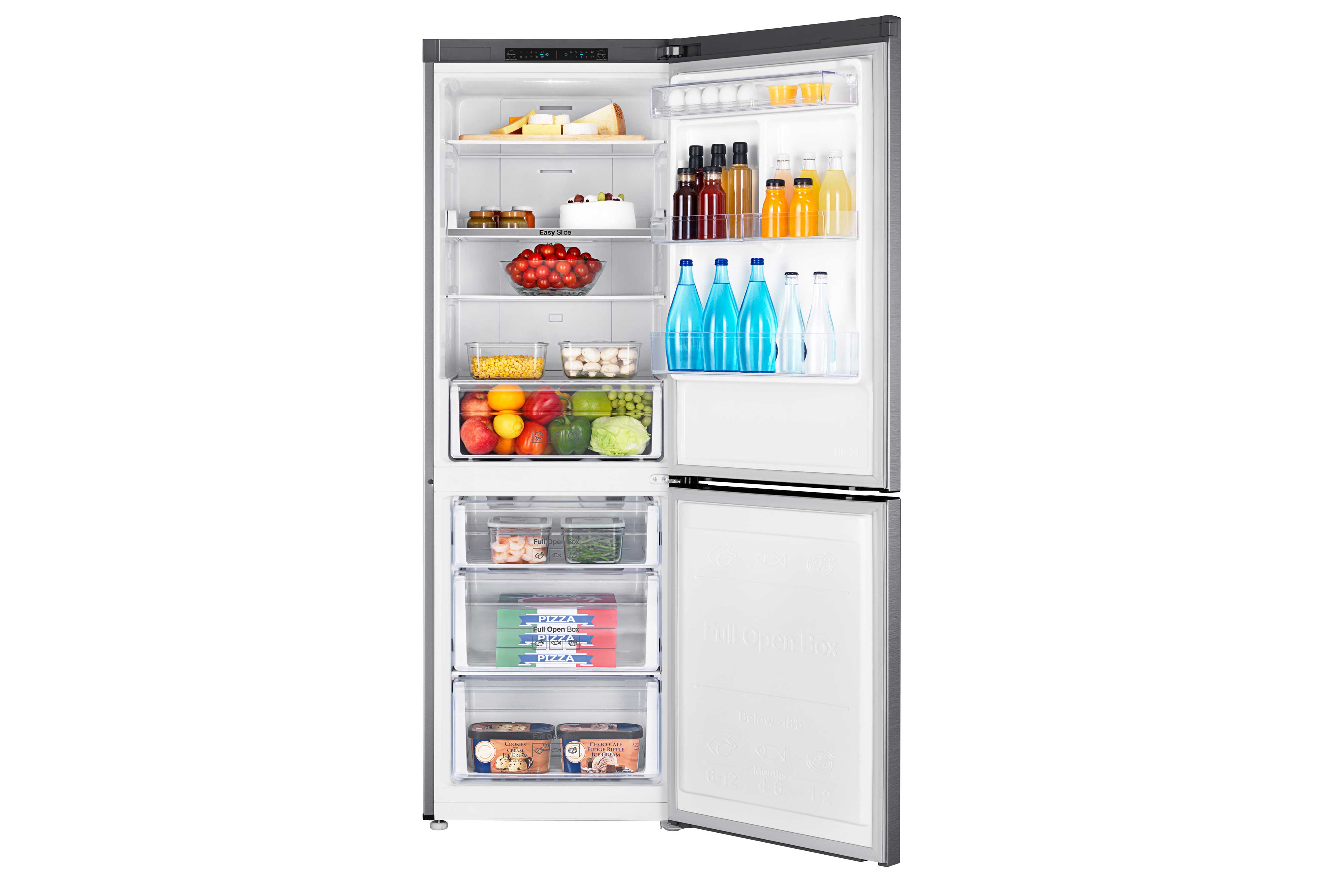 Samsung 23.37" 11.3 Cu. Ft. Stainless Steel 2-Door Bottom-Freezer Refrigerator - RB10FSR4ESR/AA
