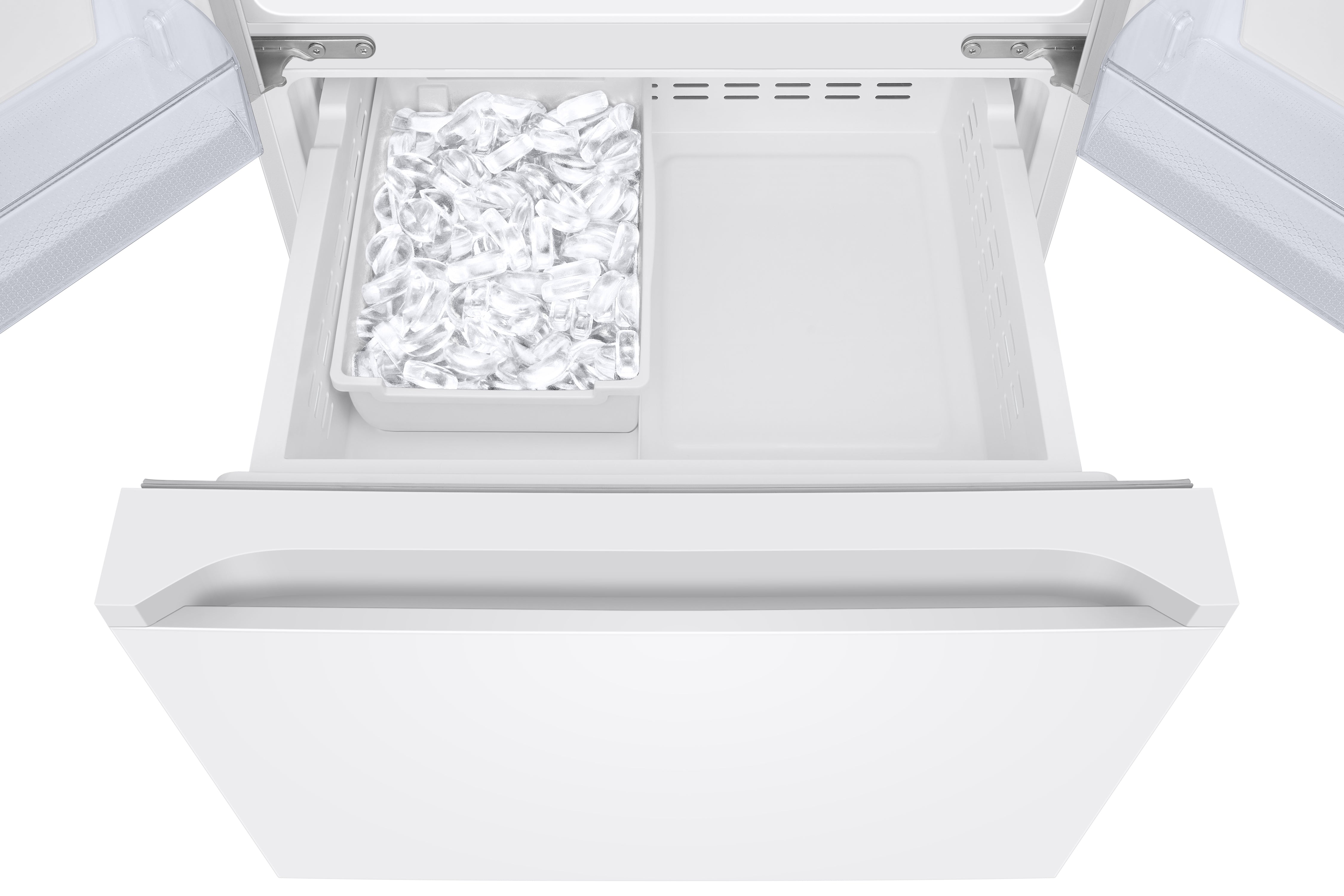 Samsung Smooth White French Door Refrigerator (22.1 cu.ft.) - RF22A4111WW/AA
