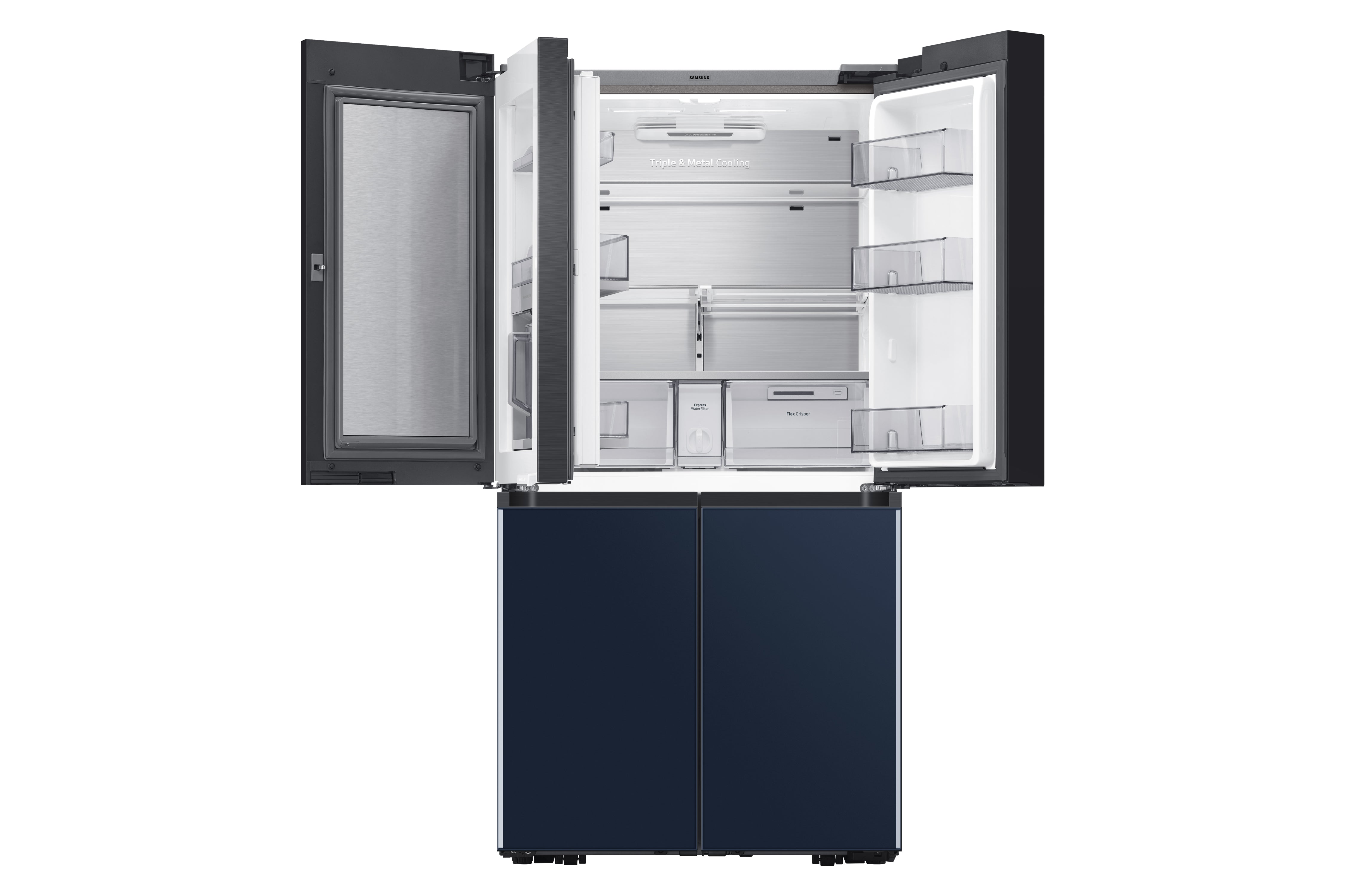 Samsung Smart Counter Depth BESPOKE 4-Door Flex™ Refrigerator and Samsung 43" The Frame TV