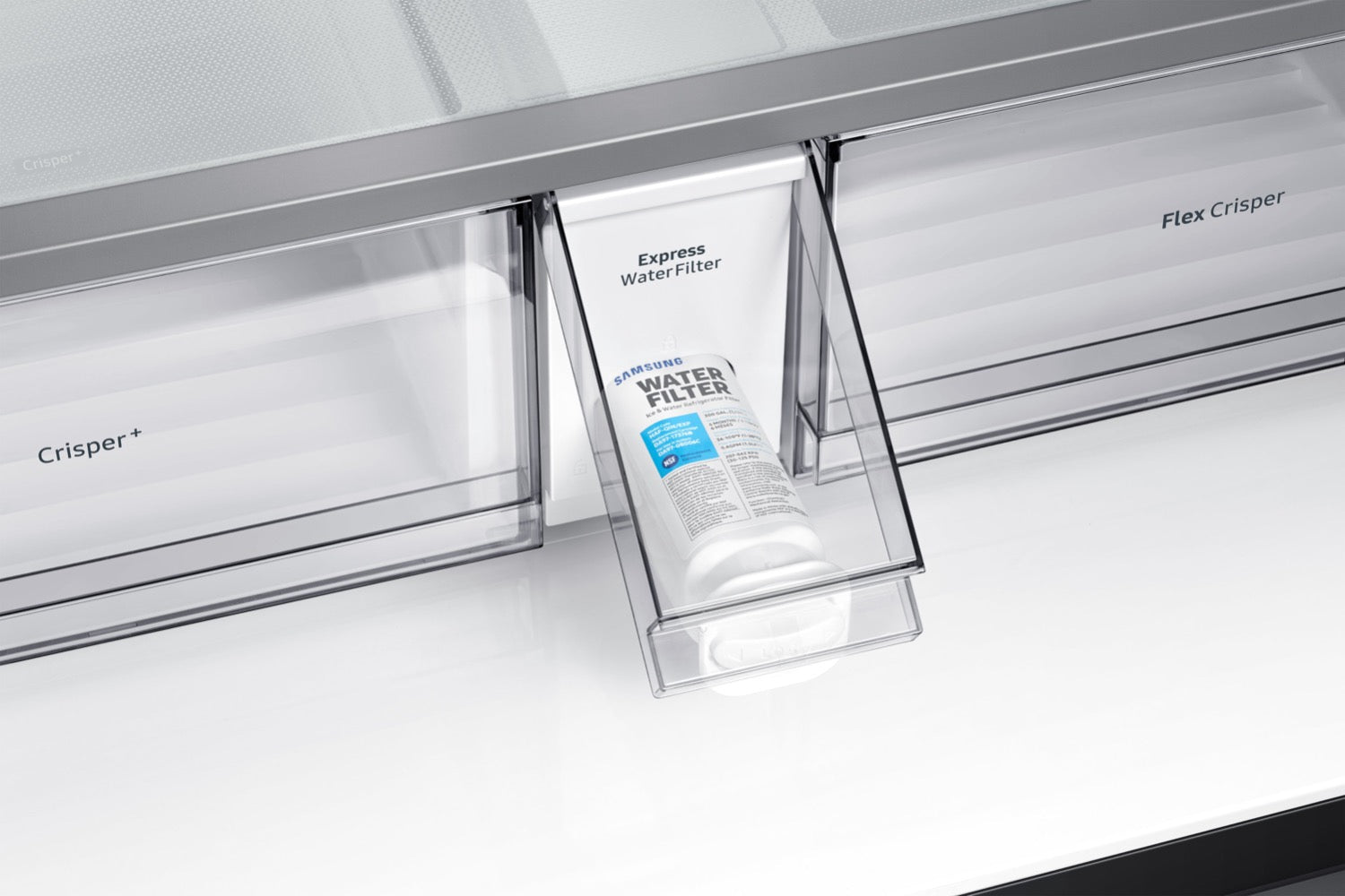Samsung Black Stainless Steel Counter Depth 4 Door Flex Refrigerator (22.8 Cu.Ft) - RF23A9671SG/AC