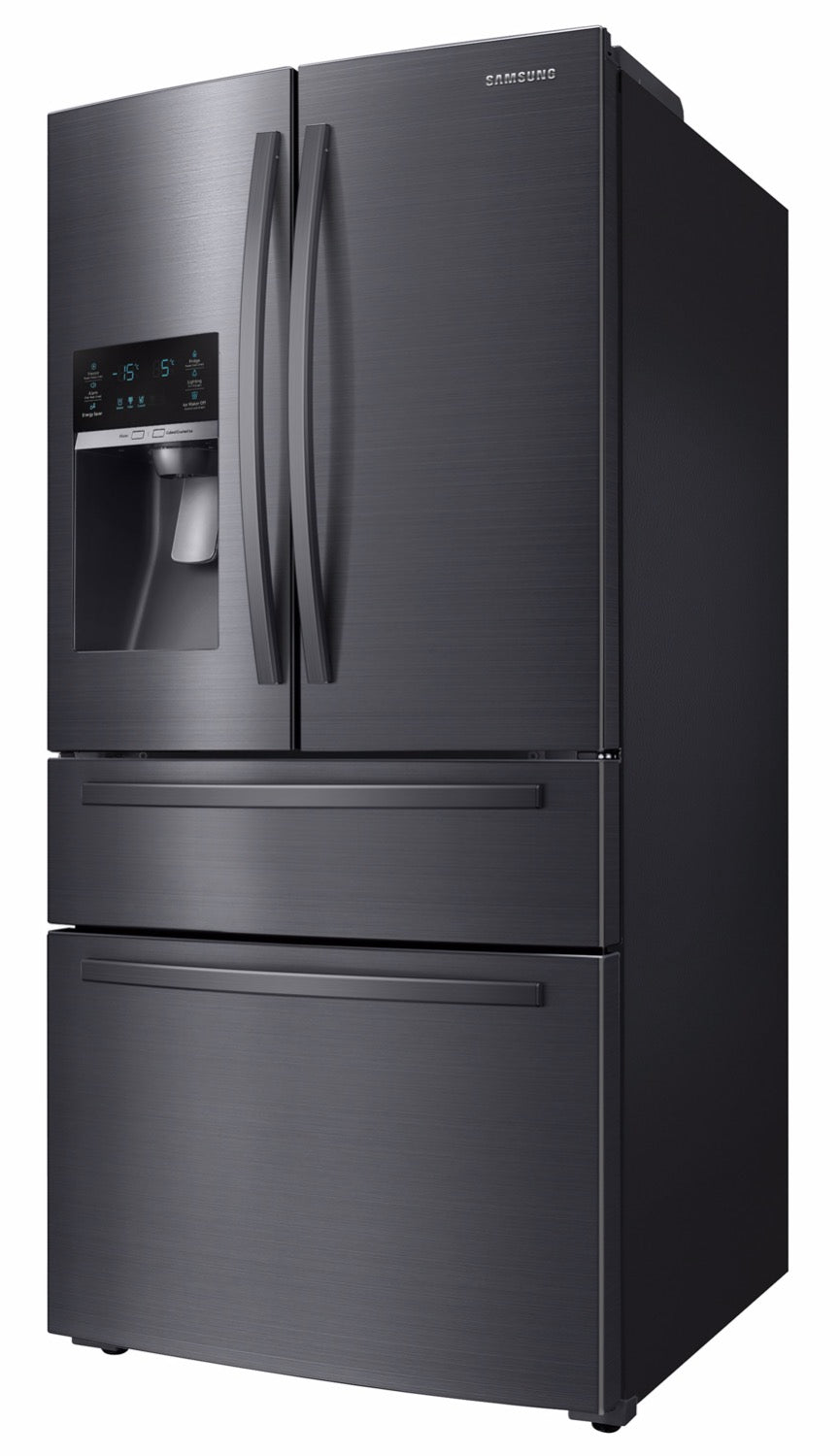 Samsung Black Stainless Steel French Door Refrigerator with Twin Cooling Plus (24.7 Cu.Ft.) - RF25HMIDBSG/AA
