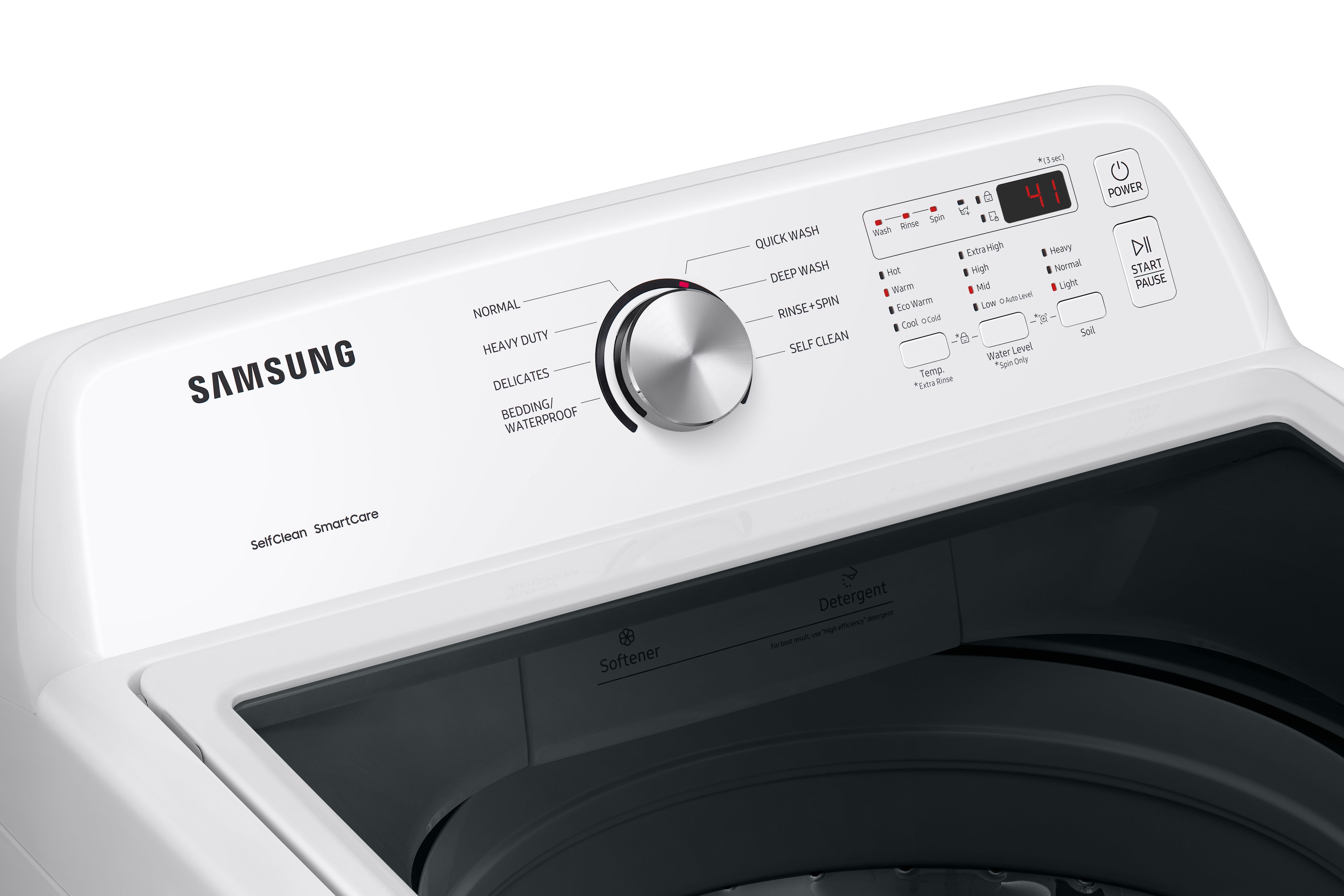 Samsung White Top Load Washer with ActiveWave Agitator (5.0 Cu.Ft) - WA44A3205AW/A4