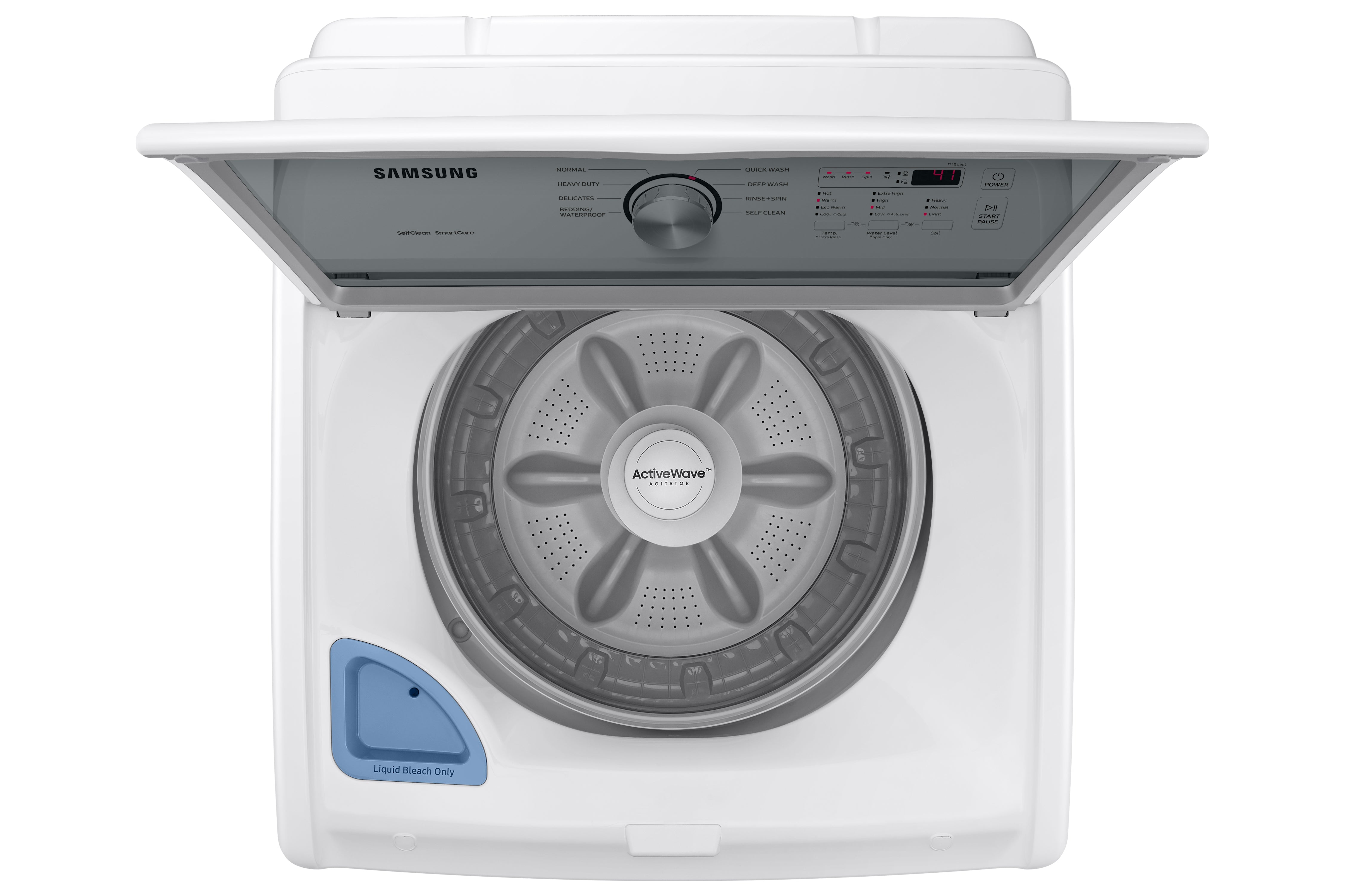 Samsung White Top Load Washer with ActiveWave Agitator (5.0 Cu.Ft) - WA44A3205AW/A4