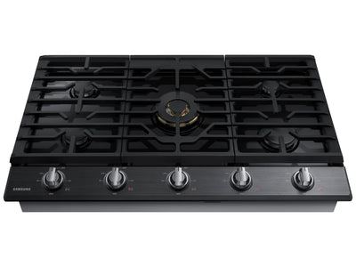 Samsung Black Stainless Steel 36" Gas Cooktop - NA36N7755TG/AA