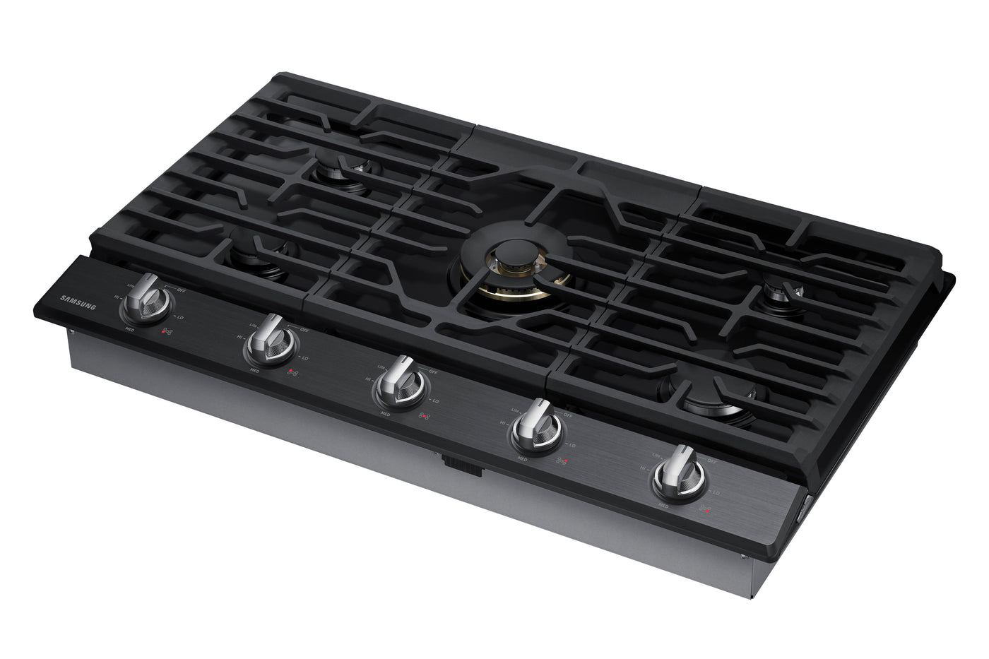 Samsung Black Stainless Steel 36" Gas Cooktop - NA36N7755TG/AA