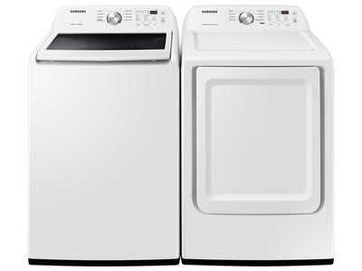 Samsung White Top-Load Washer (5.0 cu. ft.) & Electric Dryer (7.2 cu. ft.) - WA44A3205AW/DVE45T3200W