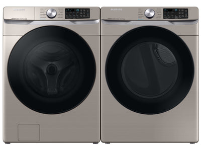 Samsung Champagne Front-Load Washer (5.2 cu. ft.) & Electric Dryer (7.5 cu. ft.) - WF45B6300AC/DVE45B6305C