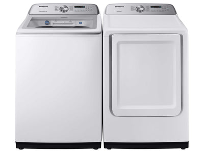 Samsung White Top-Load Washer (5.8 cu. ft.) & Electric Dryer (7.4 cu. ft.) - WA50R5200AW/DVE50T5205W