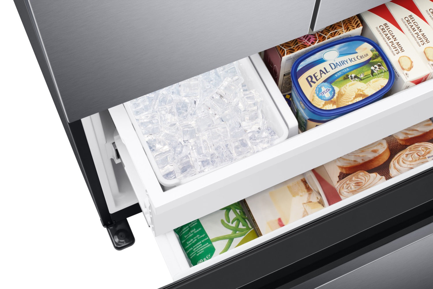 Samsung Black Stainless Steel Counter Depth French Door (17.5 Cu.Ft) - RF18A5101SG/AA