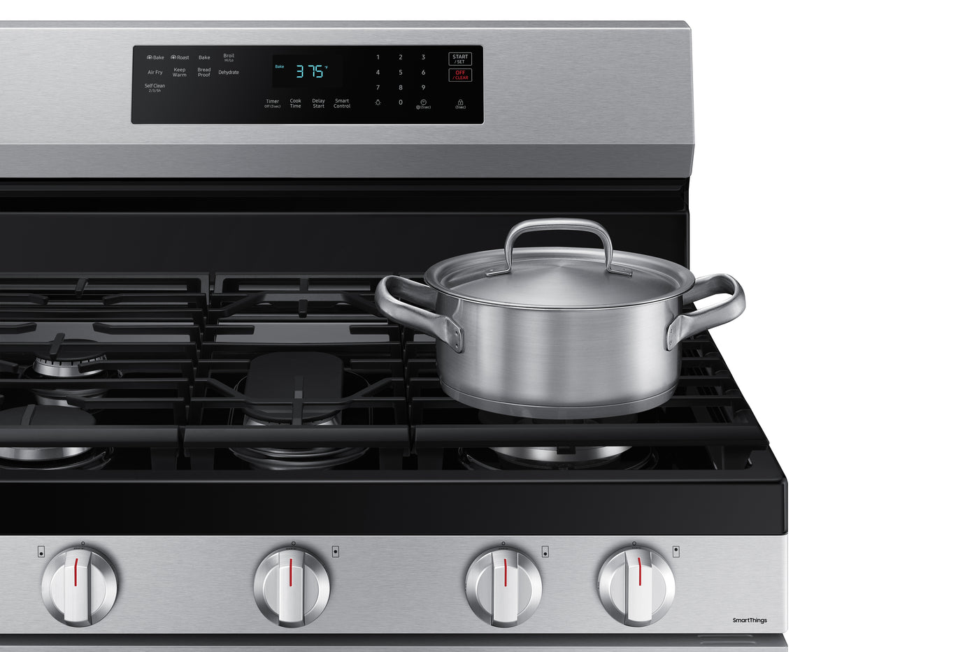 Samsung Stainless Steel Gas Fan Convection Range with Wi-Fi and Air Fry (6.0 Cu.Ft) - NX60A6511SS/AA