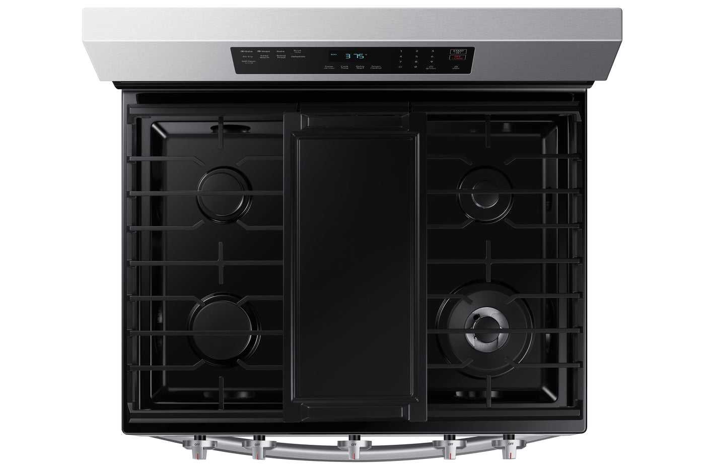 Samsung Stainless Steel Gas Fan Convection Range with Wi-Fi and Air Fry (6.0 Cu.Ft) - NX60A6511SS/AA