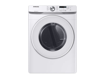 Samsung White Front Load Electric Dryer with Shallow Depth (7.5 Cu.Ft) - DVE45T6005W/AC