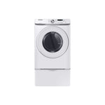 Samsung White Front Load Electric Dryer with Shallow Depth (7.5 Cu.Ft) - DVE45T6005W/AC