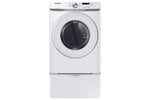 Samsung White Front Load Electric Dryer with Shallow Depth (7.5 Cu.Ft) - DVE45T6005W/AC