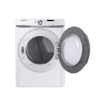 Samsung White Front Load Electric Dryer with Shallow Depth (7.5 Cu.Ft) - DVE45T6005W/AC