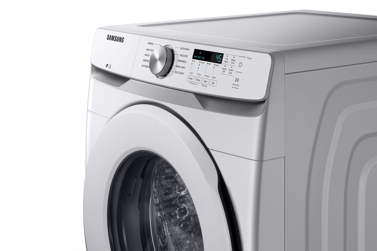 Samsung White Front Load Washer with Shallow Depth (5.2 Cu.Ft) WF45T6000AW/A5 Leon's