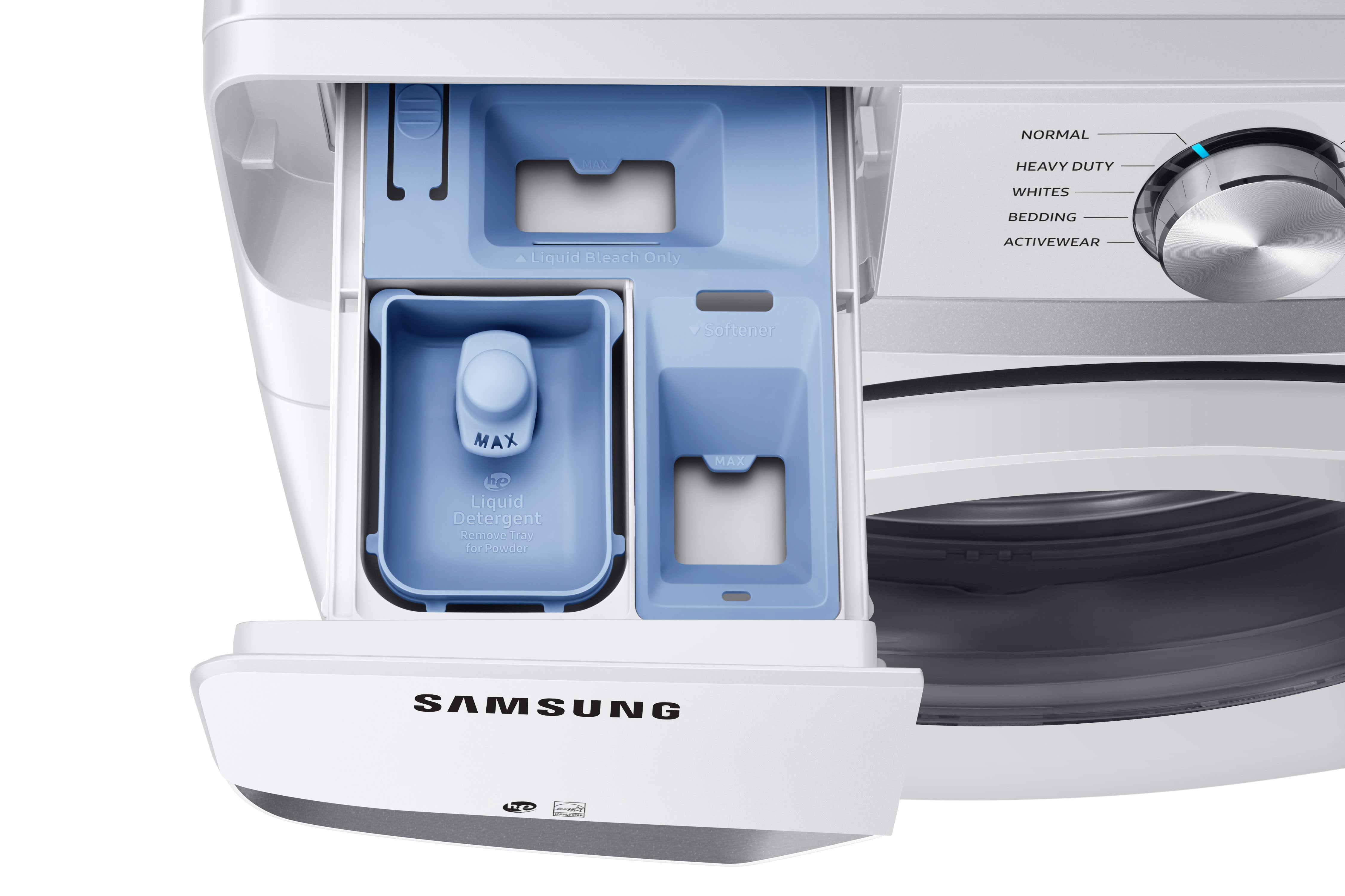 Samsung White Front Load Washer with Shallow Depth (5.2 Cu.Ft) - WF45T6000AW/A5
