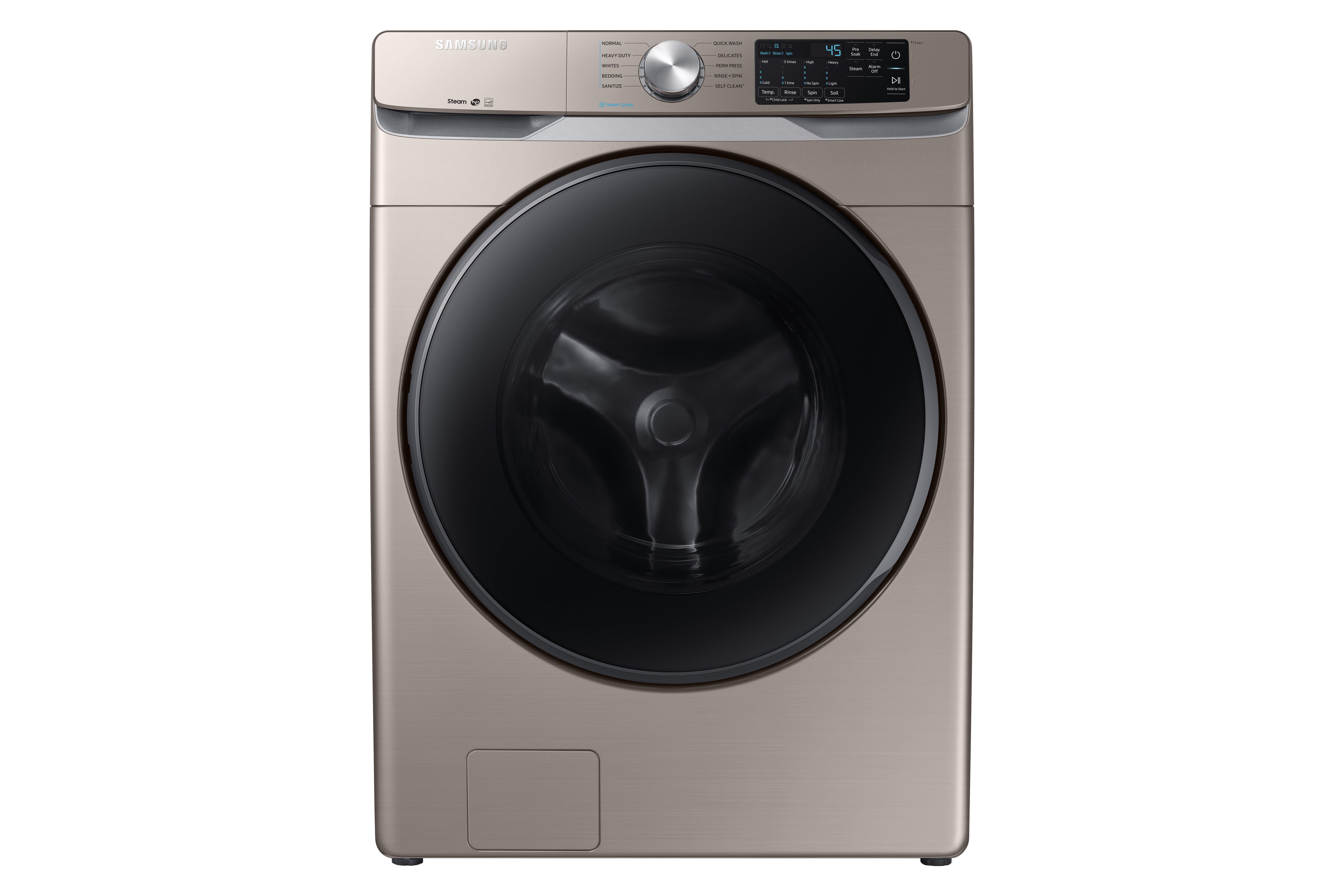 Samsung Champagne Front Load Washer with Steam (5.2 Cu.Ft.) - WF45R6100AC/US