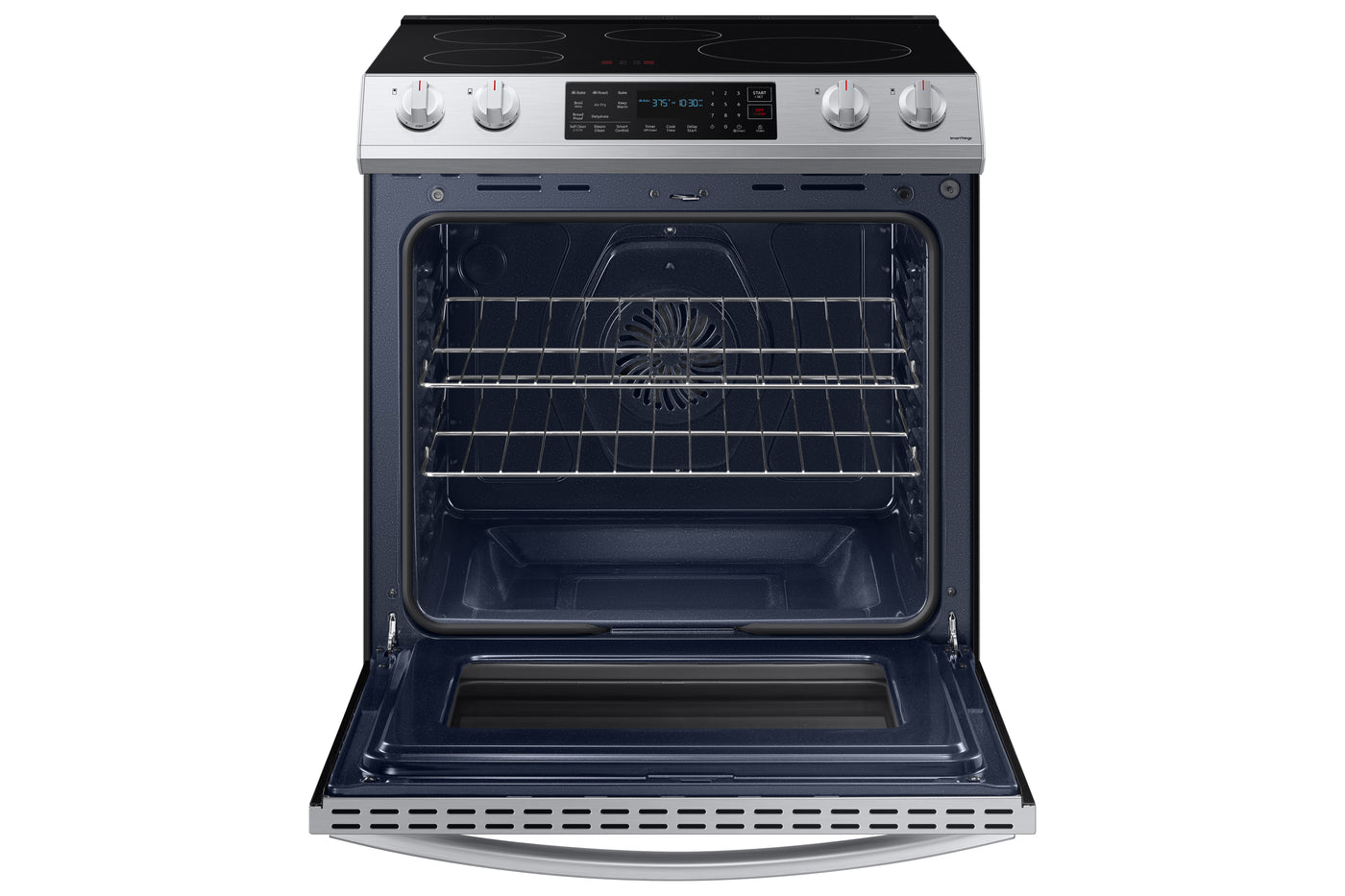 Samsung Stainless Steel Induction Slide-In Range with Air Fry (6.3 Cu.Ft.) - NE63B8411SS/AC