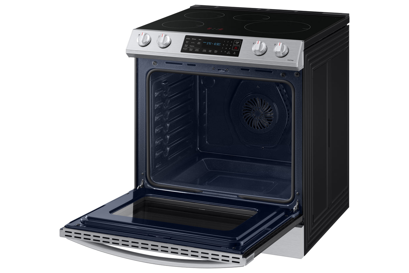 Samsung Stainless Steel Induction Slide-In Range with Air Fry (6.3 Cu.Ft.) - NE63B8411SS/AC