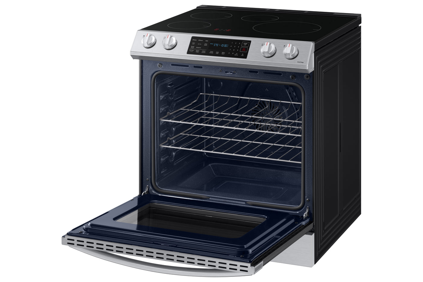 Samsung Stainless Steel Induction Slide-In Range with Air Fry (6.3 Cu.Ft.) - NE63B8411SS/AC