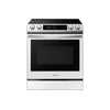 Samsung White Glass Electric Slide-In Range with Air Fry (6.3 Cu.Ft.) - NE63BB871112AC