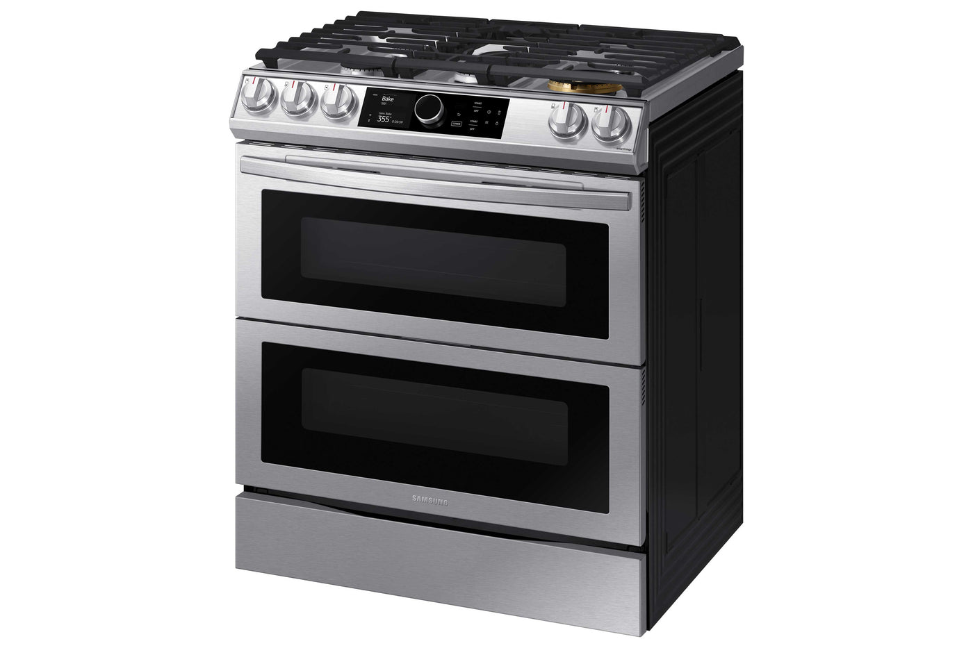 Samsung Stainless Steel Dual Fuel Range with True Convection and Air Fry (6.3 Cu.Ft) - NY63T8751SS/AC