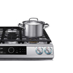 Samsung Stainless Steel Dual Fuel Range with True Convection and Air Fry (6.3 Cu.Ft) - NY63T8751SS/AC