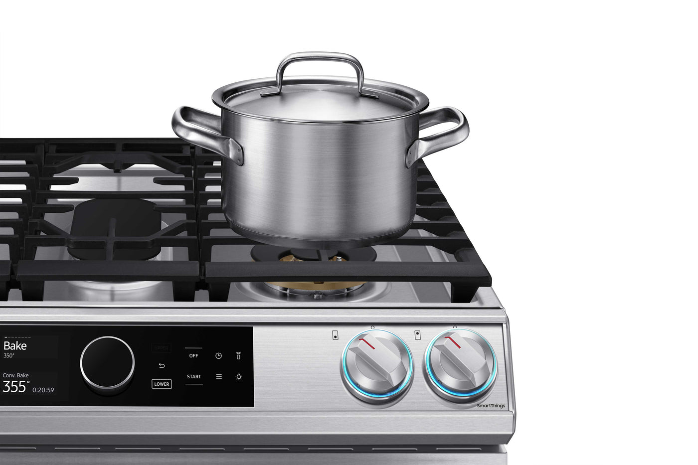 Samsung Stainless Steel Dual Fuel Range with True Convection and Air Fry (6.3 Cu.Ft) - NY63T8751SS/AC