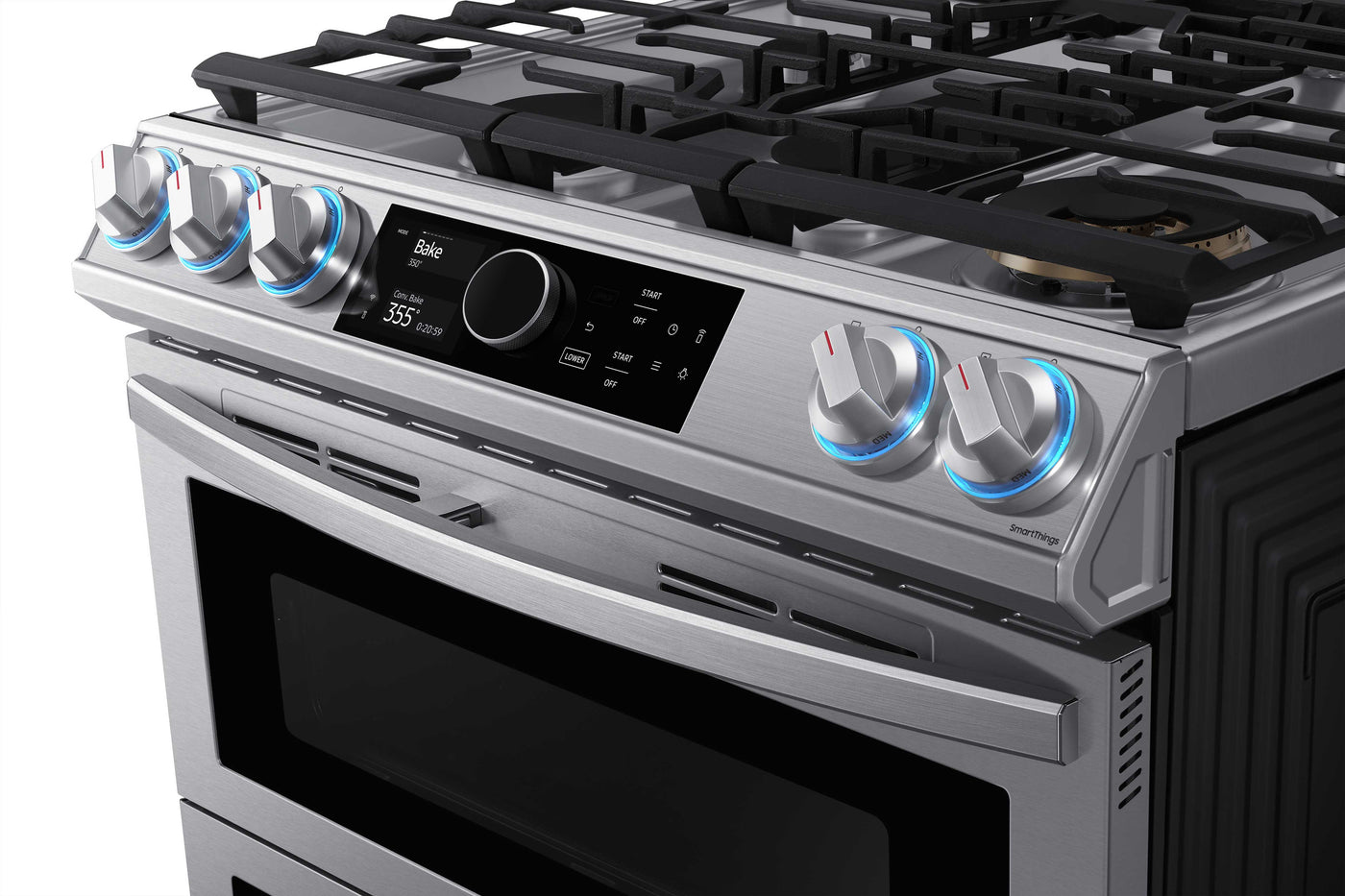 Samsung Stainless Steel Dual Fuel Range with True Convection and Air Fry (6.3 Cu.Ft) - NY63T8751SS/AC
