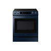 Samsung BESPOKE Navy Steel Slide-in Electric Range with True Convection and Air Fry (6.3 Cu.Ft.) - NE63A8711QN/AC