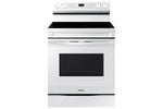 Samsung White Freestanding Electric Fan Convection Range with Air Fry and Wi-Fi (6.3 Cu.Ft) - NE63A6511SW/AC