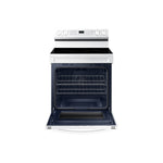 Samsung White Freestanding Electric Fan Convection Range with Air Fry and Wi-Fi (6.3 Cu.Ft) - NE63A6511SW/AC