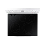 Samsung White Freestanding Electric Fan Convection Range with Air Fry and Wi-Fi (6.3 Cu.Ft) - NE63A6511SW/AC