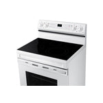 Samsung White Freestanding Electric Fan Convection Range with Air Fry and Wi-Fi (6.3 Cu.Ft) - NE63A6511SW/AC