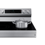 Samsung Stainless Steel Freestanding Electric Fan Convection Range with Air Fry and Wi-Fi (6.3 Cu.Ft) - NE63A6511SS/AC