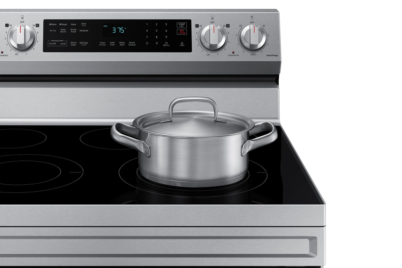 Samsung Stainless Steel Freestanding Electric Fan Convection Range with Air Fry and Wi-Fi (6.3 Cu.Ft) - NE63A6511SS/AC