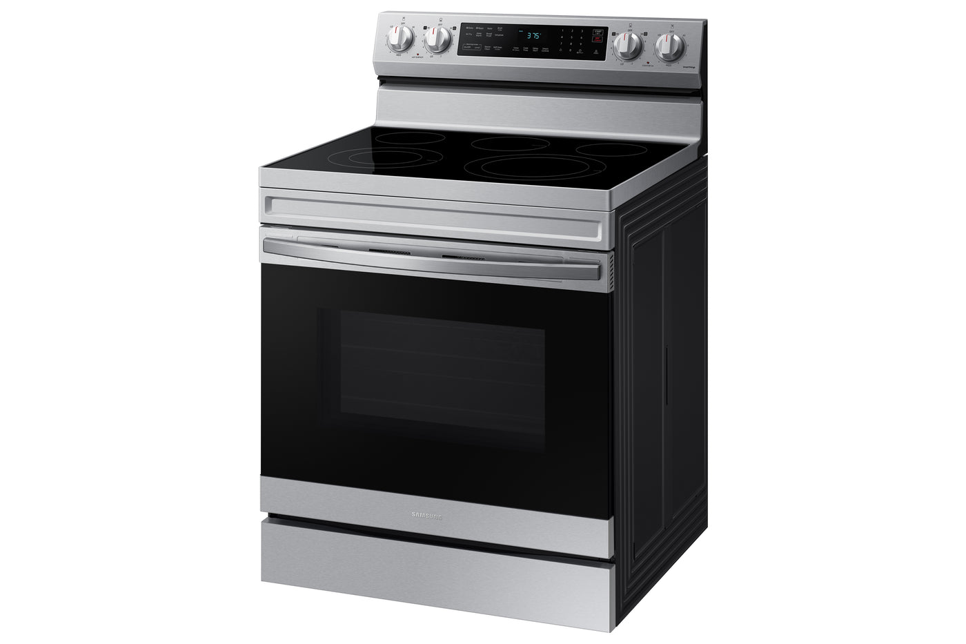 Samsung Stainless Steel Freestanding Electric Fan Convection Range with Air Fry and Wi-Fi (6.3 Cu.Ft) - NE63A6511SS/AC