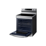 Samsung Stainless Steel Freestanding Electric Fan Convection Range with Air Fry and Wi-Fi (6.3 Cu.Ft) - NE63A6511SS/AC