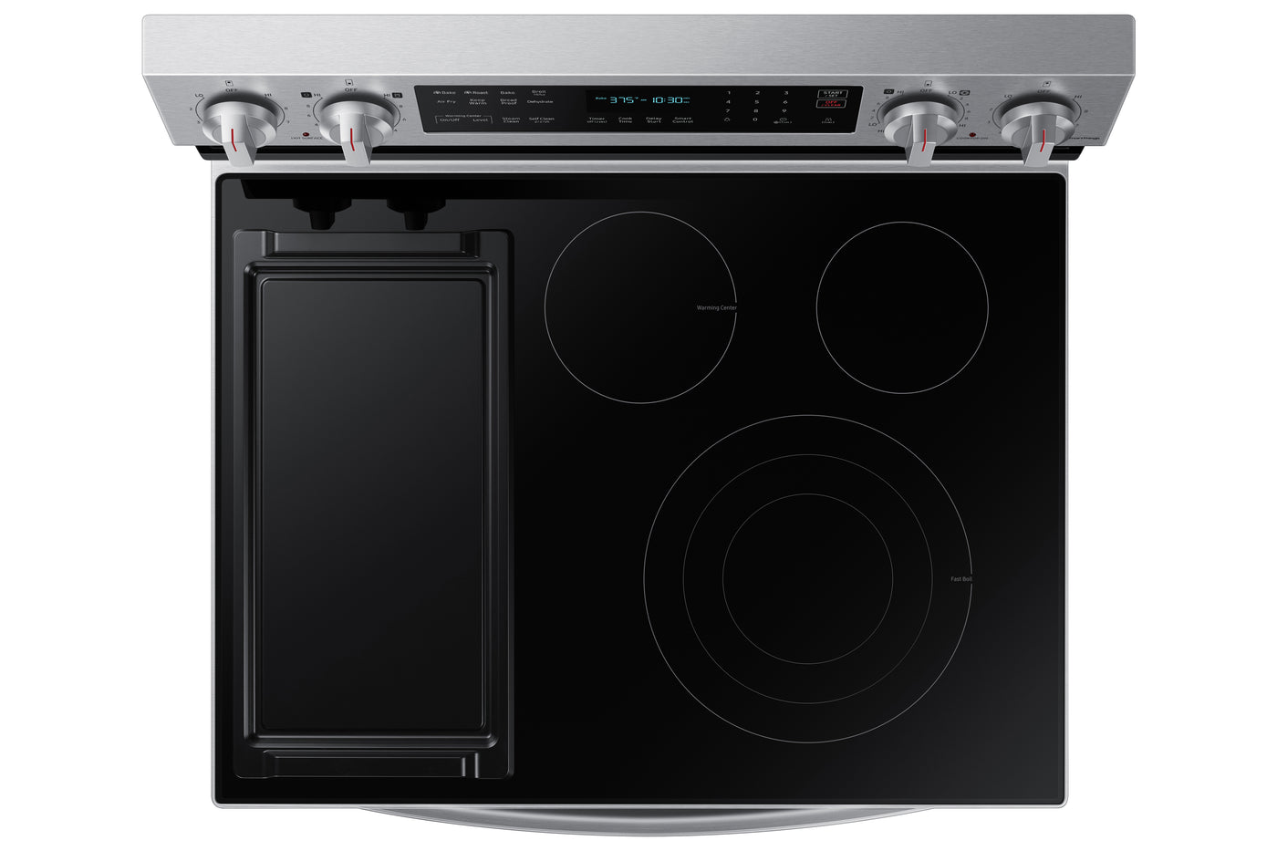 Samsung Stainless Steel Freestanding Electric True Convection Range with Air Fry and Wi-Fi (6.3 Cu.Ft) - NE63A6711SS/AC