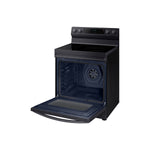 Samsung Black Stainless Steel Freestanding Electric True Convection Range with Air Fry and Wi-Fi (6.3 Cu.Ft) - NE63A6711SG/AC