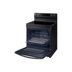 Samsung Black Stainless Steel Freestanding Electric True Convection Range with Air Fry and Wi-Fi (6.3 Cu.Ft) - NE63A6711SG/AC